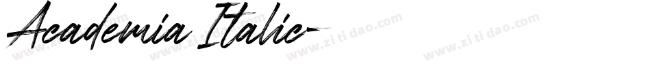 Academia Italic字体转换